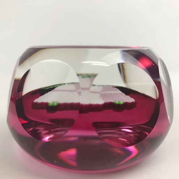 Perthshire 1977 Christmas Bells Closepack Millefiori Faceted Holiday Paperweight - Picture 6 of 14